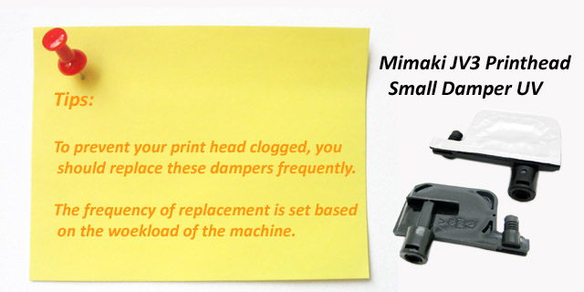 Mimaki JV3 Printhead Small Damper UV